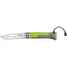 Набор-дисплей OPINEL, 14 ножей №8 OUTDOOR EARTH из нержав стали, 7 красных + 7 зеленых 001840