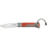 Набор-дисплей OPINEL, 14 ножей №8 OUTDOOR EARTH из нержав стали, 7 красных + 7 зеленых 001840