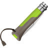 Набор-дисплей OPINEL, 14 ножей №8 OUTDOOR EARTH из нержав стали, 7 красных + 7 зеленых 001840