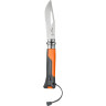 Набор-дисплей OPINEL, 14 ножей №8 OUTDOOR EARTH из нержав стали, 7 синих + 7 оранжевых 001841