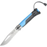 Набор-дисплей OPINEL, 14 ножей №8 OUTDOOR EARTH из нержав стали, 7 синих + 7 оранжевых 001841