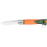 Набор-дисплей OPINEL, 8 ножей №12 EXPLORE из нержав стали, 4 зеленых + 4 оранжевых 001975