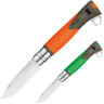 Набор-дисплей OPINEL, 8 ножей №12 EXPLORE из нержав стали, 4 зеленых + 4 оранжевых 001975