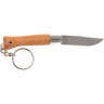 Нож-брелок OPINEL №4, нержавеющая сталь, бук 000081