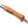 Нож-брелок OPINEL №4, нержавеющая сталь, бук 000081