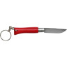 Нож-брелок OPINEL №4, нержавеющая сталь, красный, 002055