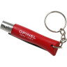 Нож-брелок OPINEL №4, нержавеющая сталь, красный, 002055