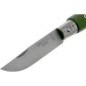 Нож-брелок OPINEL №4, нержавеющая сталь, зеленый, 002054