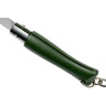 Нож-брелок OPINEL №4, нержавеющая сталь, зеленый, 002054