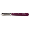 Нож для чистки овощей OPINEL №115, деревянная рукоять, нержавеющая сталь, сливовый, блистер, 001929