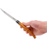 Нож филейный OPINEL №12, нержавеющая сталь, рукоять оливковое дерево 001145