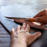 Нож филейный OPINEL №12, нержавеющая сталь, рукоять оливковое дерево
