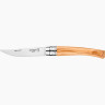 Нож филейный OPINEL №8, нержавеющая сталь, рукоять оливковое дерево