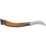 Нож грибника OPINEL №8, нержавеющая сталь, рукоять дуб, чехол, деревянный футляр 001327