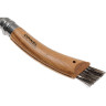Нож грибника OPINEL №8, нержавеющая сталь, рукоять дуб, чехол, деревянный футляр 001327
