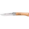 Нож OPINEL №10, нержавеющая сталь, рукоять из бука, блистер 001255