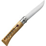 Нож OPINEL №10, нержавеющая сталь, рукоять из бука, со штопором 001410