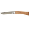 Нож OPINEL №10, нержавеющая сталь, рукоять из бука, со штопором 001410