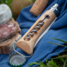 Нож OPINEL №10, нержавеющая сталь, рукоять из бука, со штопором