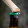 Нож OPINEL №10, нержавеющая сталь, рукоять из бука, со штопором