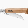 Складной нож Opinel №12, серрейтор, нержавеющая сталь, рукоять бука