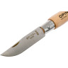 Нож OPINEL №4, нержавеющая сталь, рукоять из бука 121040