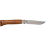 Нож OPINEL №6, нержавеющая сталь, ореховая рукоять в картонной коробке 002025