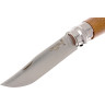 Нож OPINEL №6, нержавеющая сталь, ореховая рукоять в картонной коробке 002025