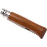 Нож OPINEL №6, нержавеющая сталь, ореховая рукоять в картонной коробке 002025