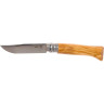 Нож OPINEL №6, нержавеющая сталь, рукоять из оливкового дерева в картонной коробке 002023