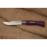 Нож Opinel №7, нержавеющая сталь, фиолетовая рукоятка