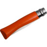 Нож OPINEL №7, нержавеющая сталь, оранжевый 001426