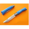 Нож OPINEL №7, нержавеющая сталь, синий 001424