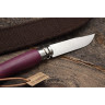 Нож OPINEL №7 TREKKING, нержавеющая сталь, кожаный темляк, фиолетовый 001444