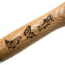 Нож OPINEL №8 ANIMALIA, нержавеющая сталь, рукоять дуб, гравировка форель 001625