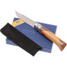 Нож OPINEL №8 CHAPERON, рукоять африканское дерево, футляр 001399