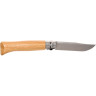 Нож OPINEL №8, нержавеющая сталь, дубовая рукоять в картонной коробке 002021