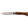 Нож OPINEL №8, нержавеющая сталь, ореховая рукоять в картонной коробке 002022