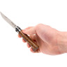 Нож OPINEL №8, нержавеющая сталь, ореховая рукоять в картонной коробке 002022