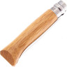 Нож OPINEL №8, нержавеющая сталь, рукоять дуб, гравировка собака, 002335