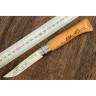 Нож OPINEL №8, нержавеющая сталь, рукоять дуб, гравировка велосипедист 001790