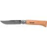 Нож OPINEL №8, нержавеющая сталь, рукоять из бука, чехол, картонная коробка 001089