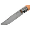 Нож OPINEL №8, нержавеющая сталь, рукоять из бука, чехол, картонная коробка 001089