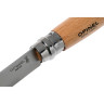 Нож OPINEL №8, нержавеющая сталь, рукоять из бука, чехол, картонная коробка 001089