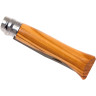 Нож OPINEL №8, нержавеющая сталь, рукоять из оливкового дерева в картонной коробке 002020
