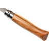 Нож OPINEL №8, нержавеющая сталь, рукоять оливковое дерево, деревянный футляр, чехол 001004