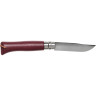 Нож OPINEL №8 TREKKING, нержавеющая сталь, бордовый 002213