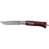 Нож OPINEL №8 TREKKING, нержавеющая сталь, бордовый 002213