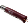 Нож OPINEL №8 TREKKING, нержавеющая сталь, бордовый 002213