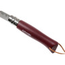 Нож OPINEL №8 TREKKING, нержавеющая сталь, бордовый 002213